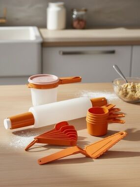 Vintage 70’s Tupperware 
 Baking Accessories / Kitchen Tool Bundle